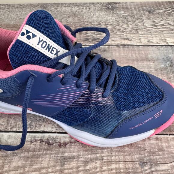 Yonex Power Cushion 37 Shoes Women's 8.5 Mens 7 Indoor Badminton Squash READ - Picture 3 of 12